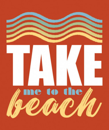 Take me to the beach  T-shirt Scollo V