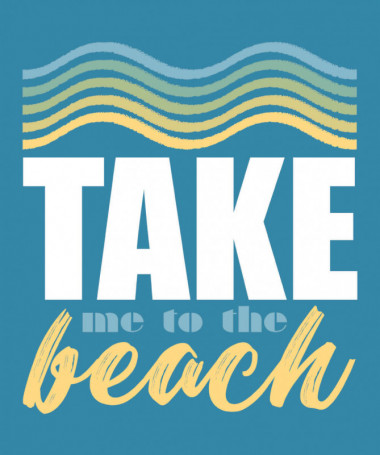Take me to the beach  T-shirt Scollo V