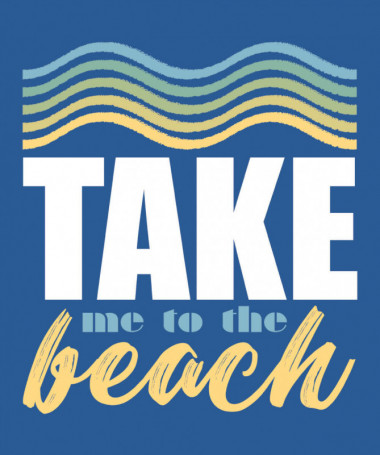 Take me to the beach  T-shirt Scollo V