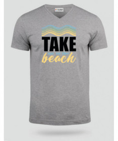 Take me to the beach  T-shirt Scollo V