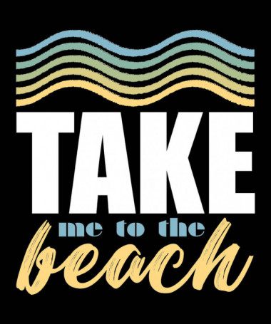 Take me to the beach  T-shirt Scollo V