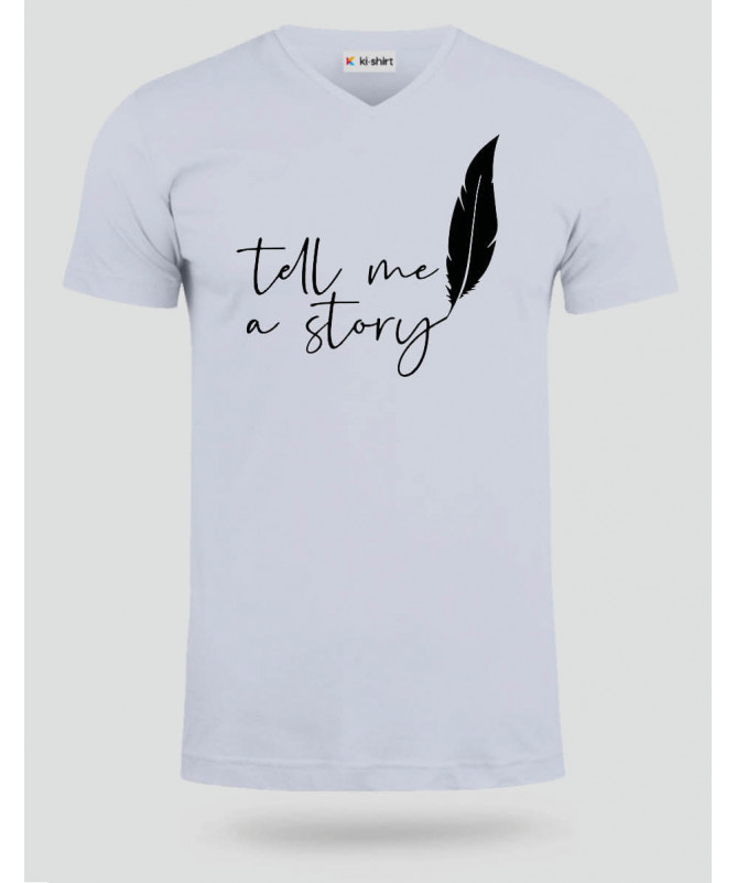 Tell me a story  T-shirt Scollo V