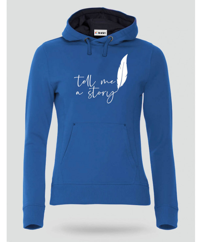 Tell me a story Felpa Premium con cappuccio Donna