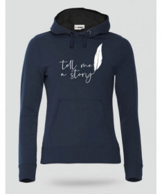 Tell me a story Felpa Premium con cappuccio Donna