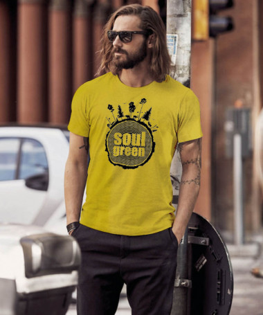 Soul green T-shirt Basic Uomo