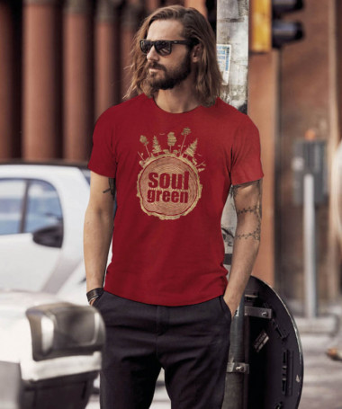 Soul green T-shirt Basic Uomo