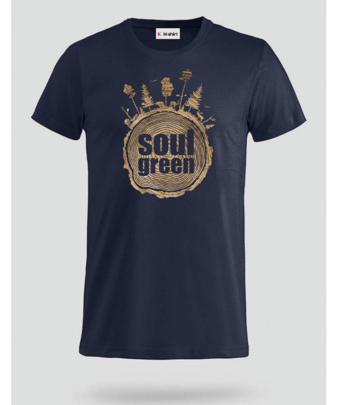 Soul green T-shirt Basic Uomo