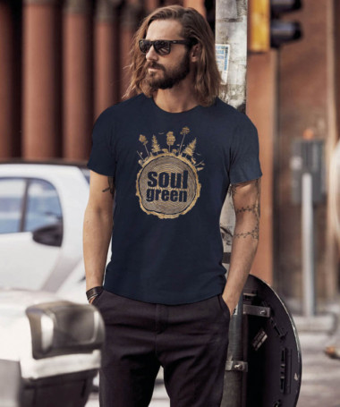 Soul green T-shirt Basic Uomo
