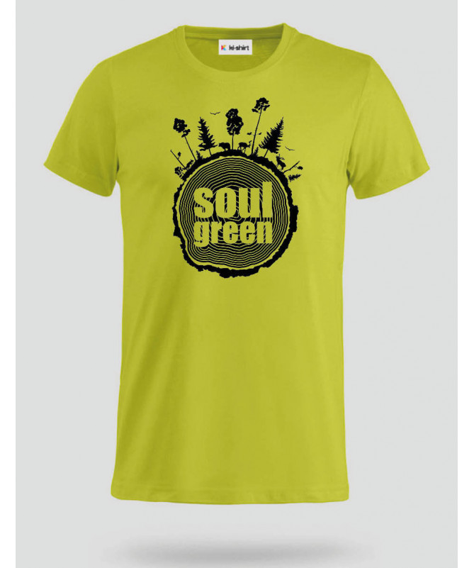 Soul green T-shirt Basic Uomo