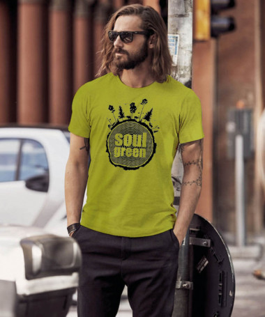 Soul green T-shirt Basic Uomo