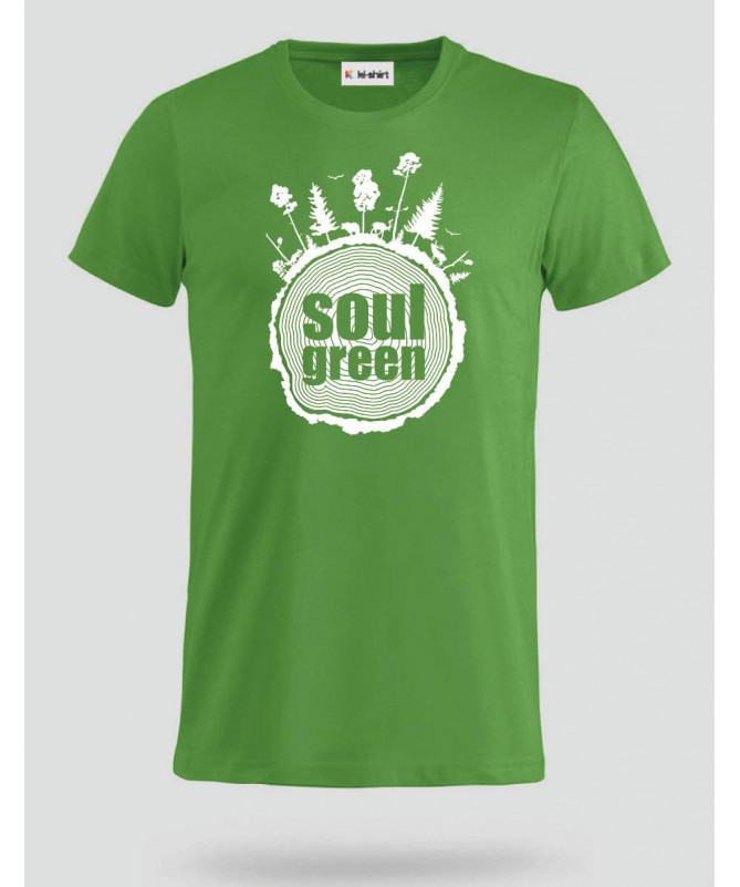 Soul green T-shirt Basic Uomo