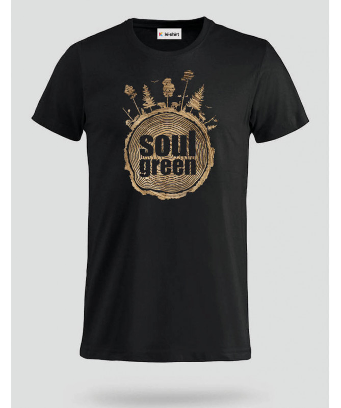 Soul green T-shirt Basic Uomo