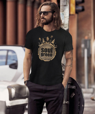 Soul green T-shirt Basic Uomo