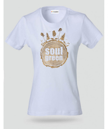 Soul green T-shirt Basic Donna