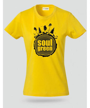 Soul green T-shirt Basic Donna