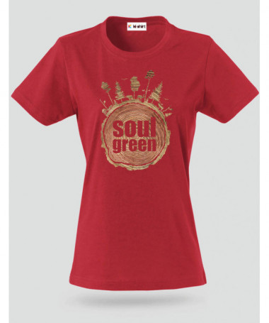 Soul green T-shirt Basic Donna