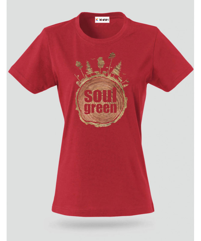 Soul green T-shirt Basic Donna