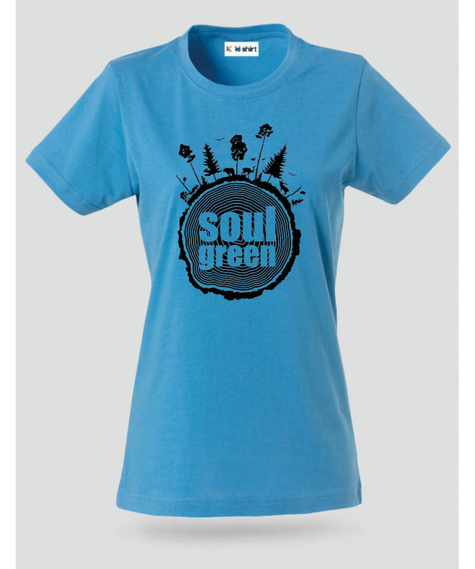 Soul green T-shirt Basic Donna