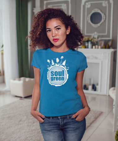 Soul green T-shirt Basic Donna