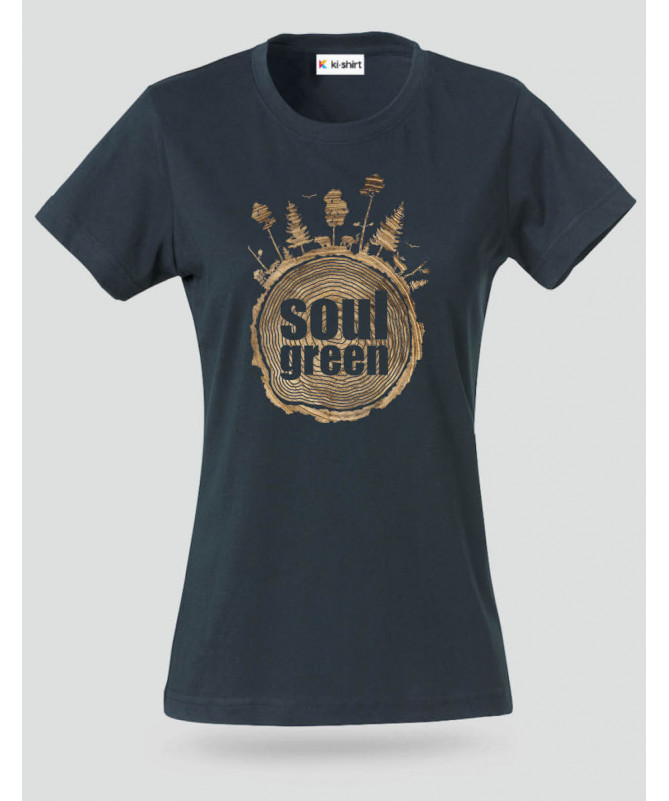 Soul green T-shirt Basic Donna