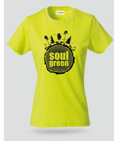 Soul green T-shirt Basic Donna