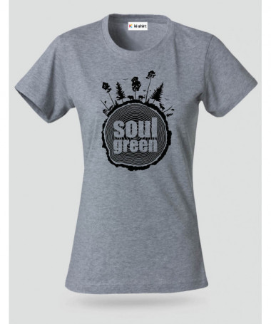 Soul green T-shirt Basic Donna