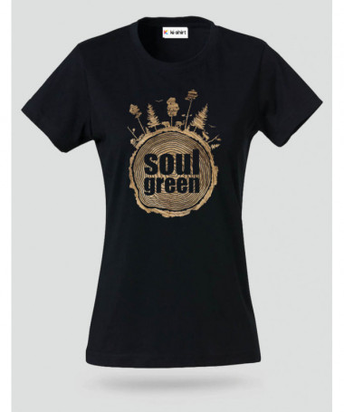 Soul green T-shirt Basic Donna