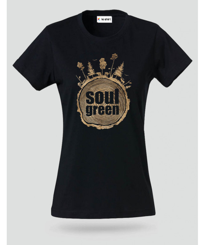 Soul green T-shirt Basic Donna