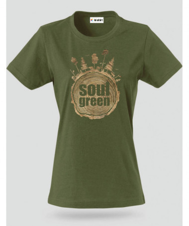 Soul green T-shirt Basic Donna