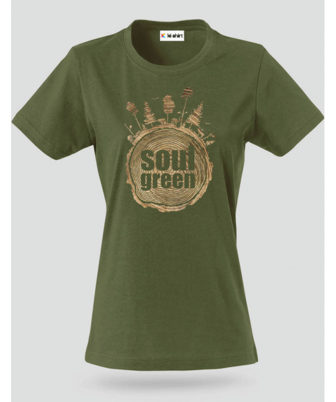 Soul green T-shirt Basic Donna