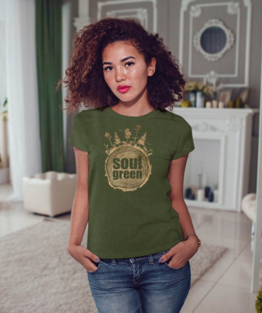 Soul green T-shirt Basic Donna