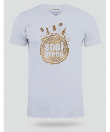 Soul green  T-shirt Scollo V