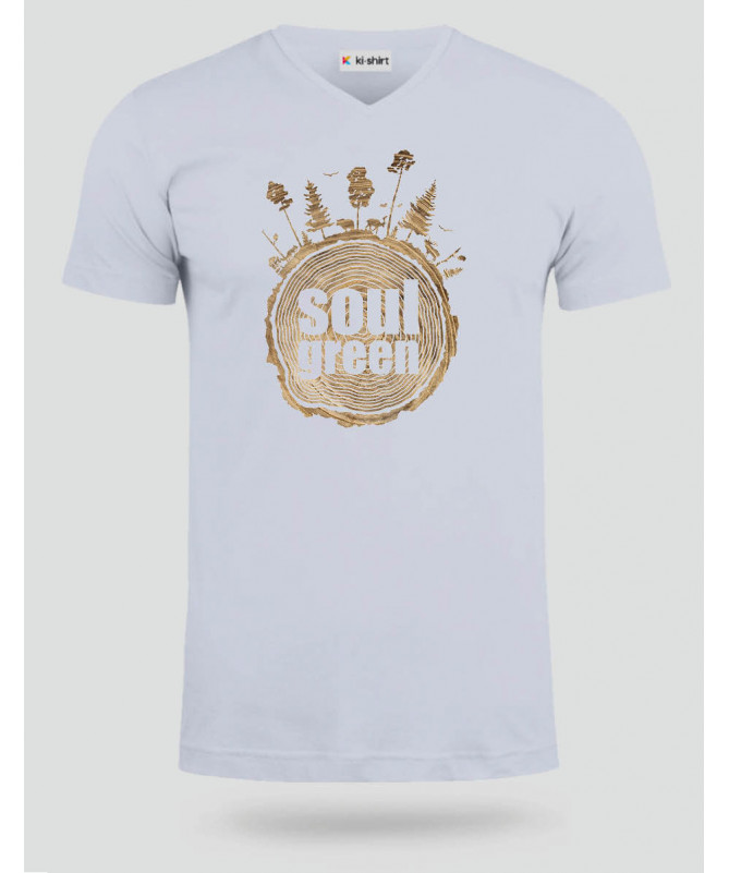 Soul green  T-shirt Scollo V