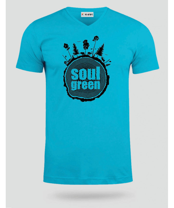 Soul green  T-shirt Scollo V