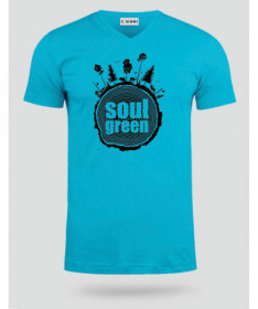 Soul green  T-shirt Scollo V