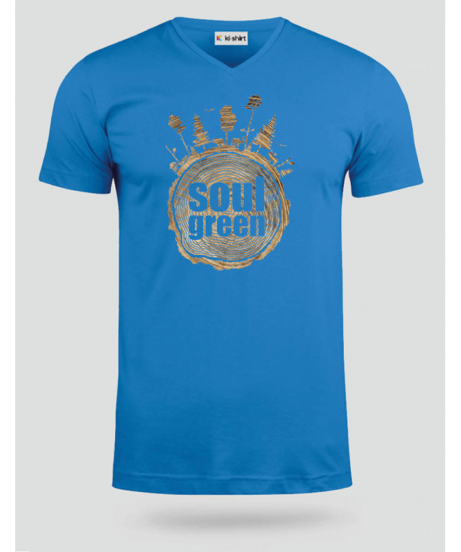 Soul green  T-shirt Scollo V