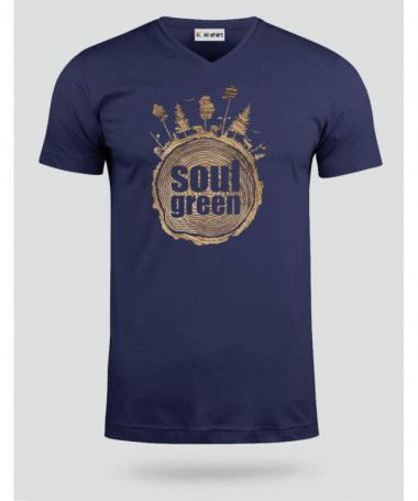 Soul green  T-shirt Scollo V