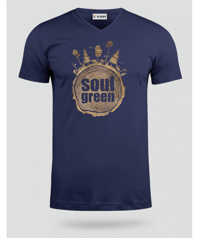 Soul green  T-shirt Scollo V