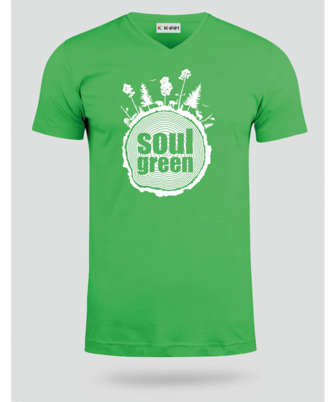Soul green  T-shirt Scollo V