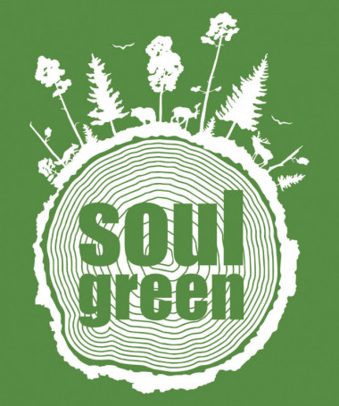 Soul green  T-shirt Scollo V