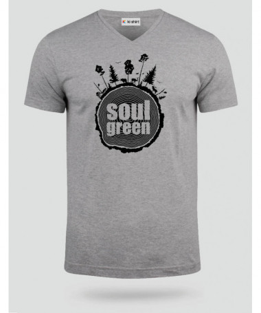 Soul green  T-shirt Scollo V
