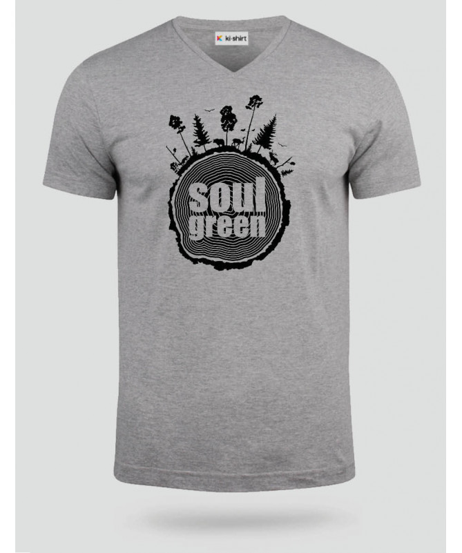 Soul green  T-shirt Scollo V