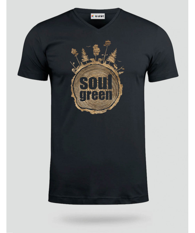 Soul green  T-shirt Scollo V