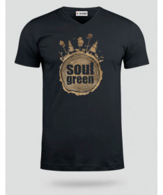 Soul green  T-shirt Scollo V