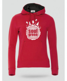 Soul green Felpa Premium con cappuccio Donna
