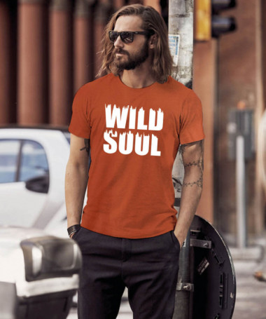 Wild soul T-shirt Basic Uomo