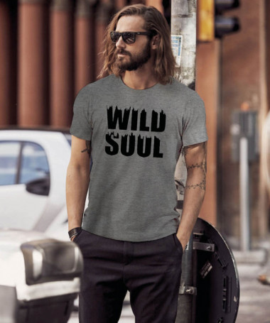 Wild soul T-shirt Basic Uomo