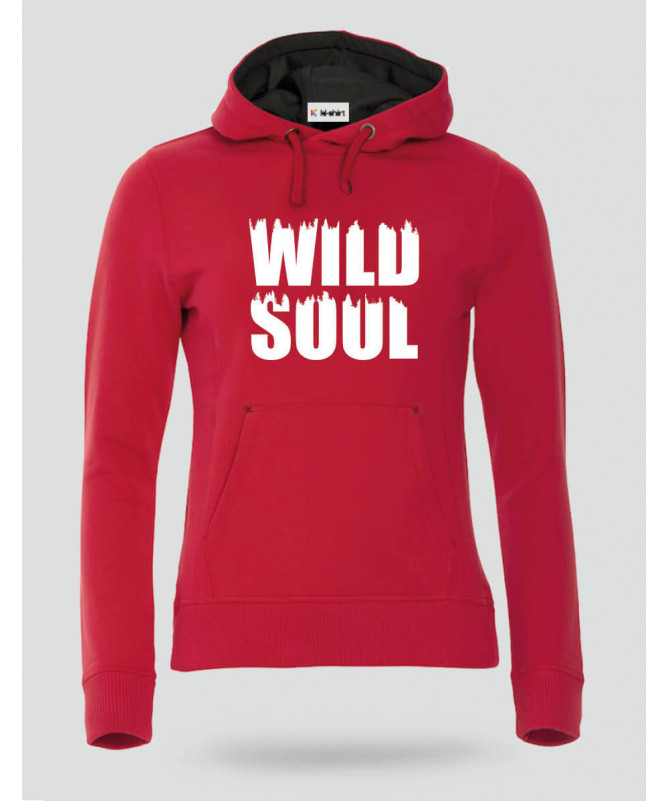 Wild soul Felpa Premium con cappuccio Donna
