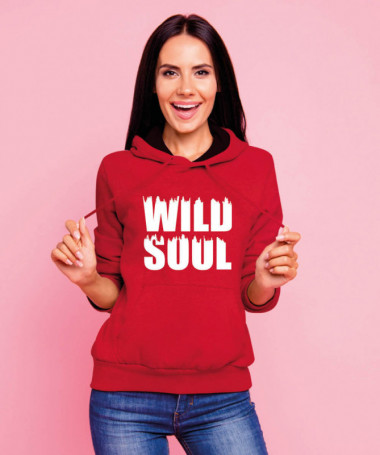 Wild soul Felpa Premium con cappuccio Donna