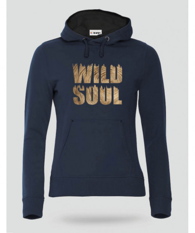Wild soul Felpa Premium con cappuccio Donna